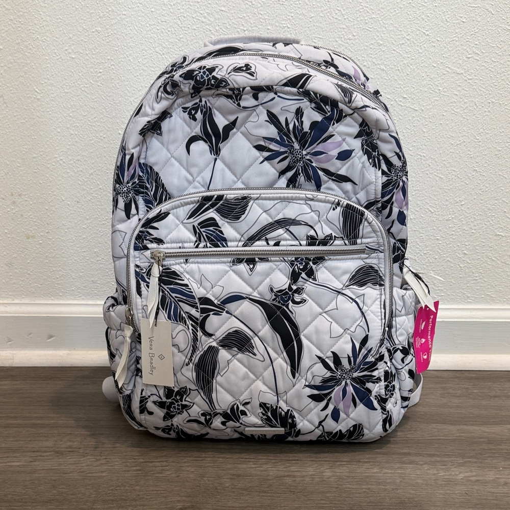 Vera Bradley Performance Twill Twilight Garden Campus Backpack